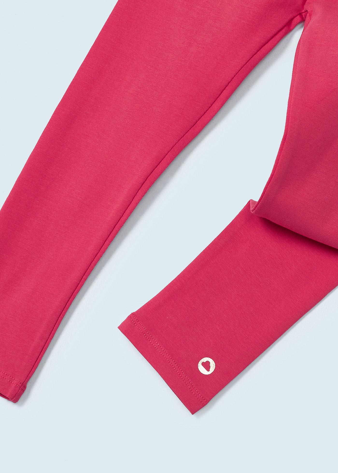 Leggings compridas de algodão sustentável para meninas
