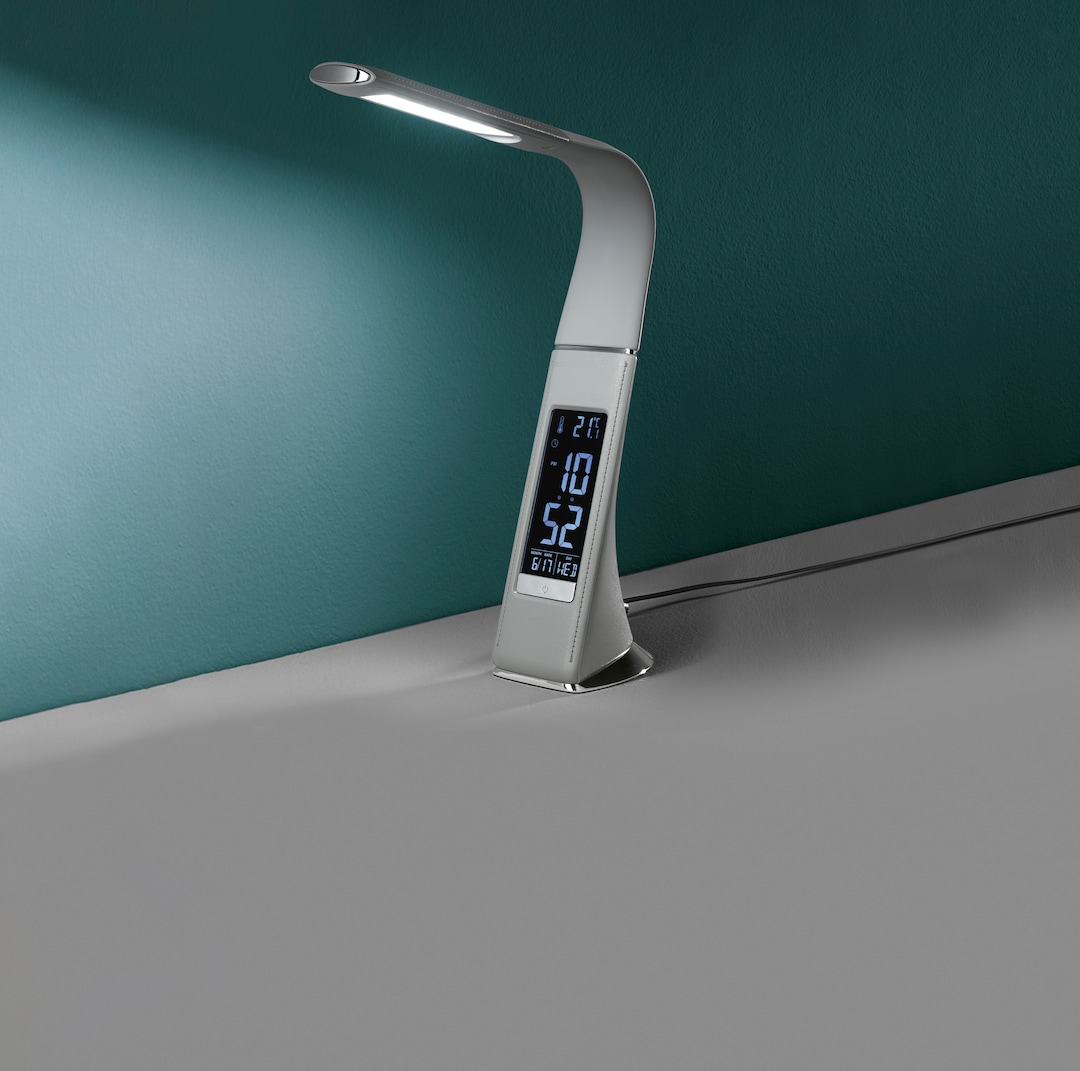 casaNOVA LED Schreibtischlampe SWING grau