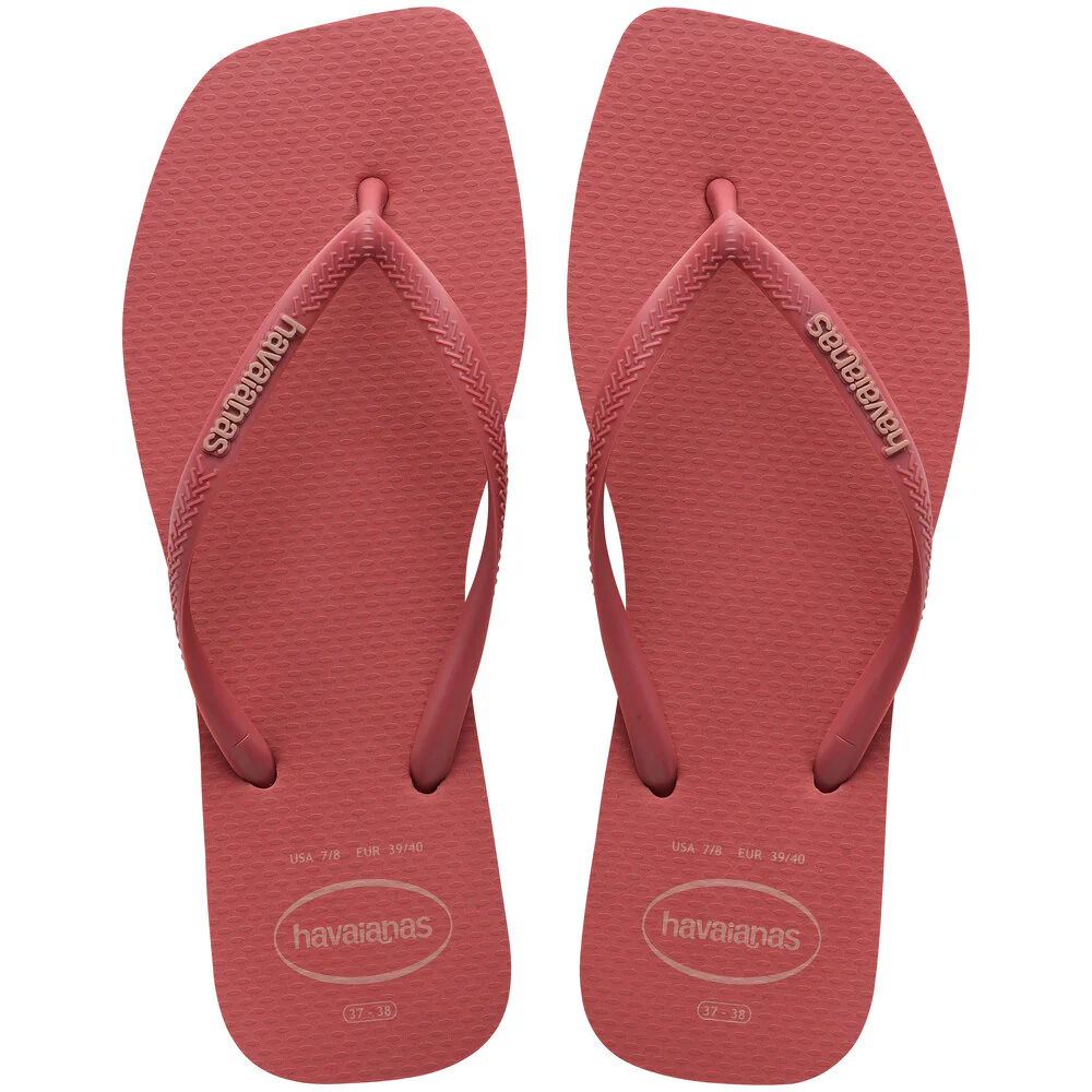 Havaianas  Square logo klipklapper - Pau Brazil