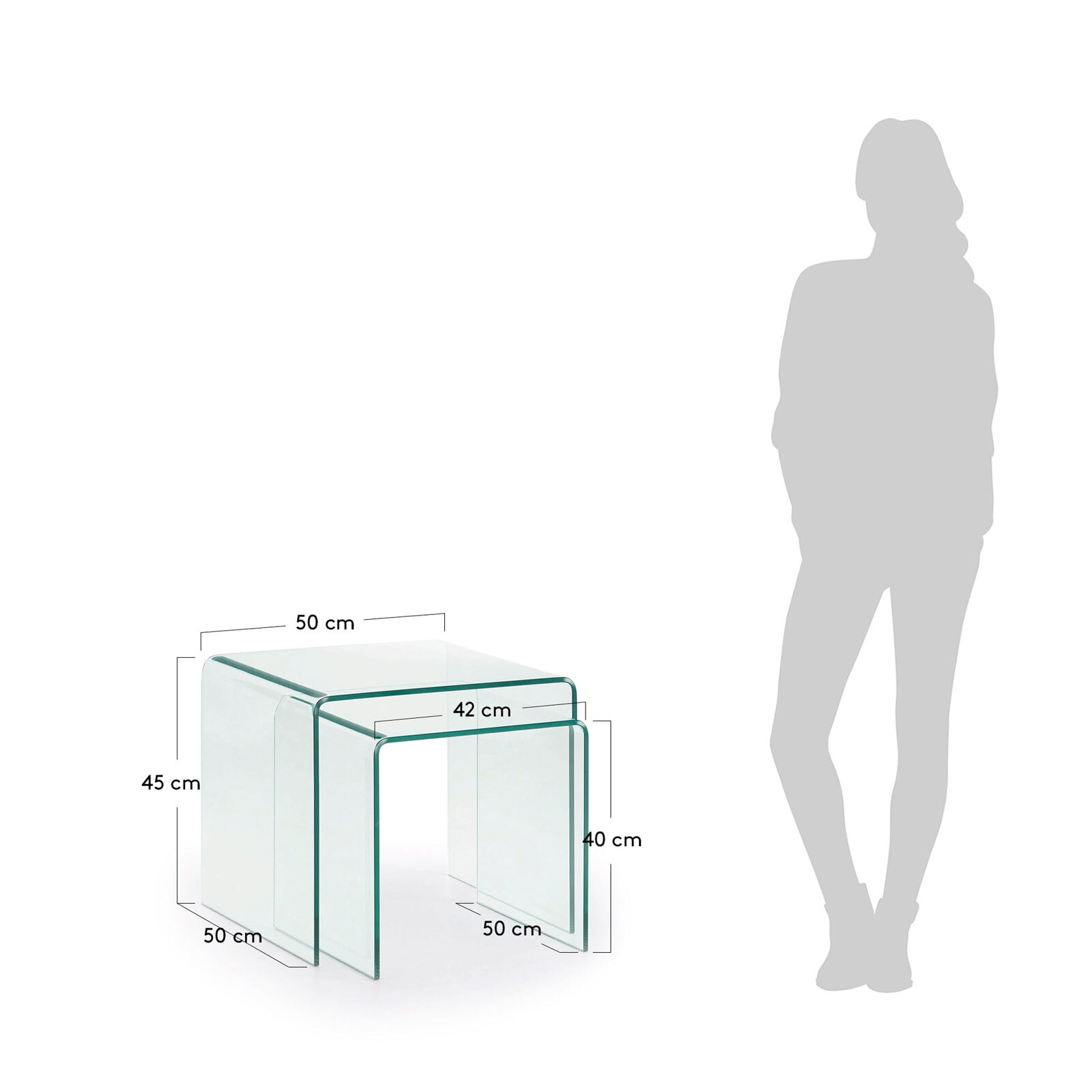 Kave Home Beistelltisch BURANO 2er Set