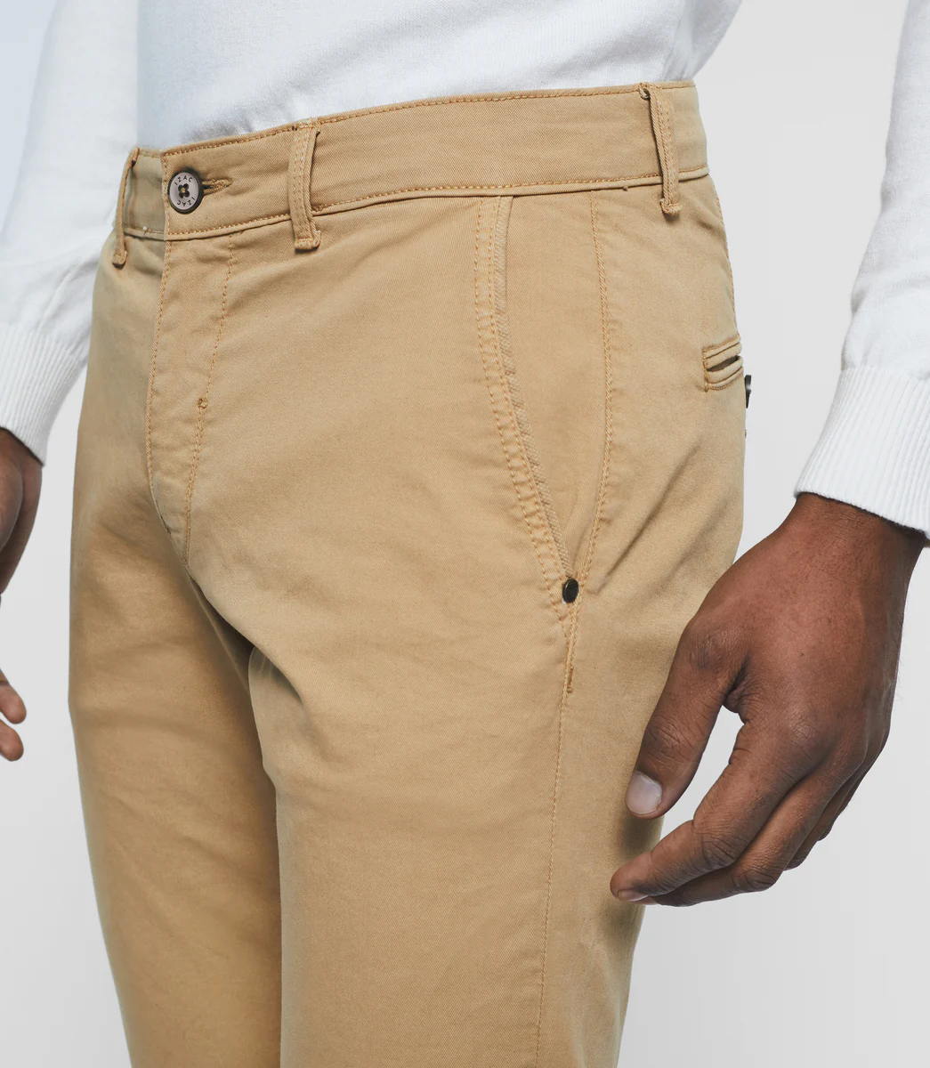 Pantalon slack casual beige 