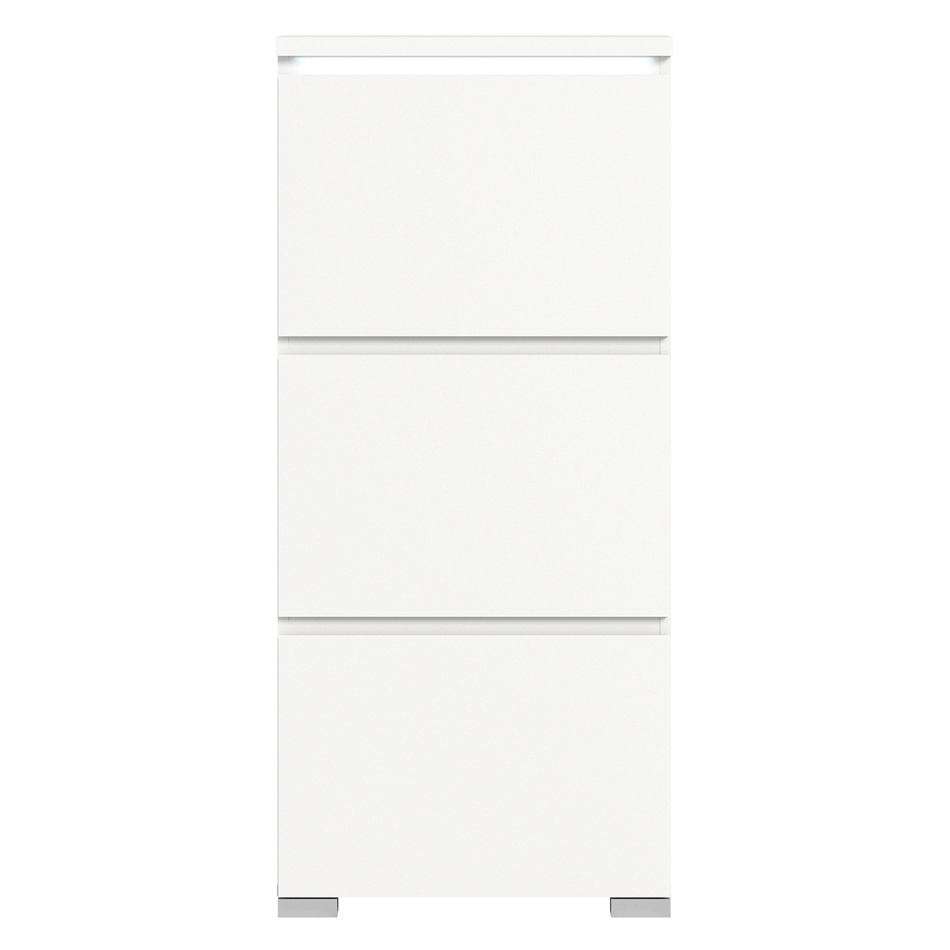 Schuhschrank SHOELOVE - weiß - 130 cm hoch