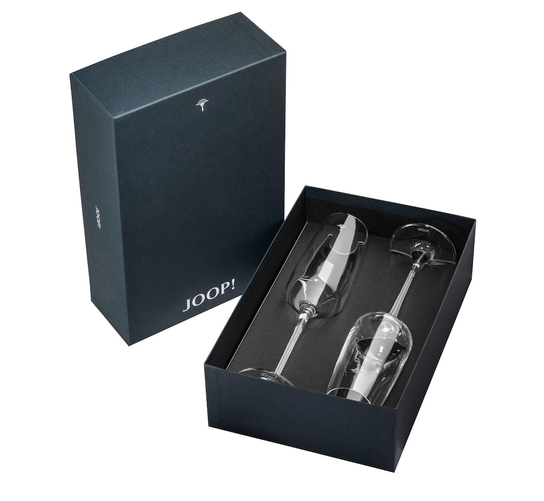 JOOP! Champagnerglas SINGLE CORNFLOWER 2er Set - je 250 ml