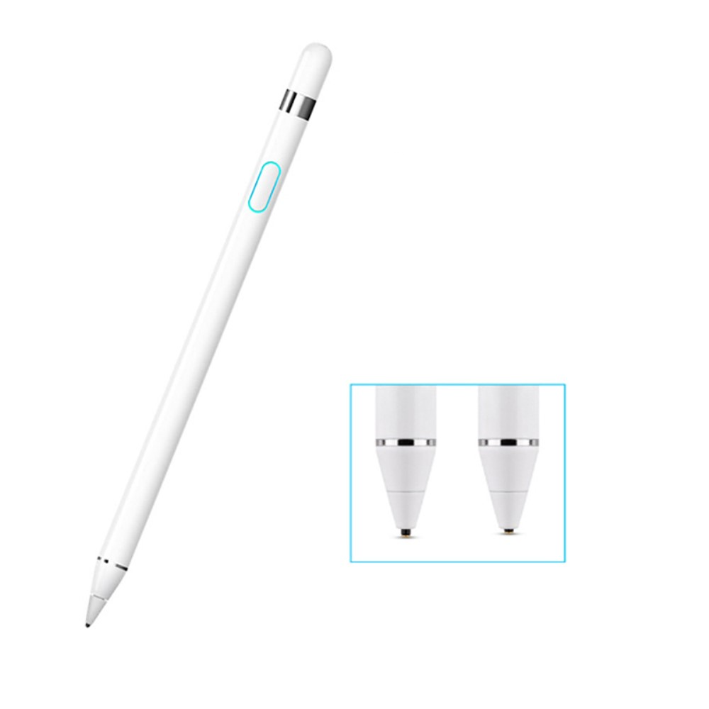 Active Aluminium Stylus Touch Pen mit extra feiner Spitze (IOS / Android) - Weiss