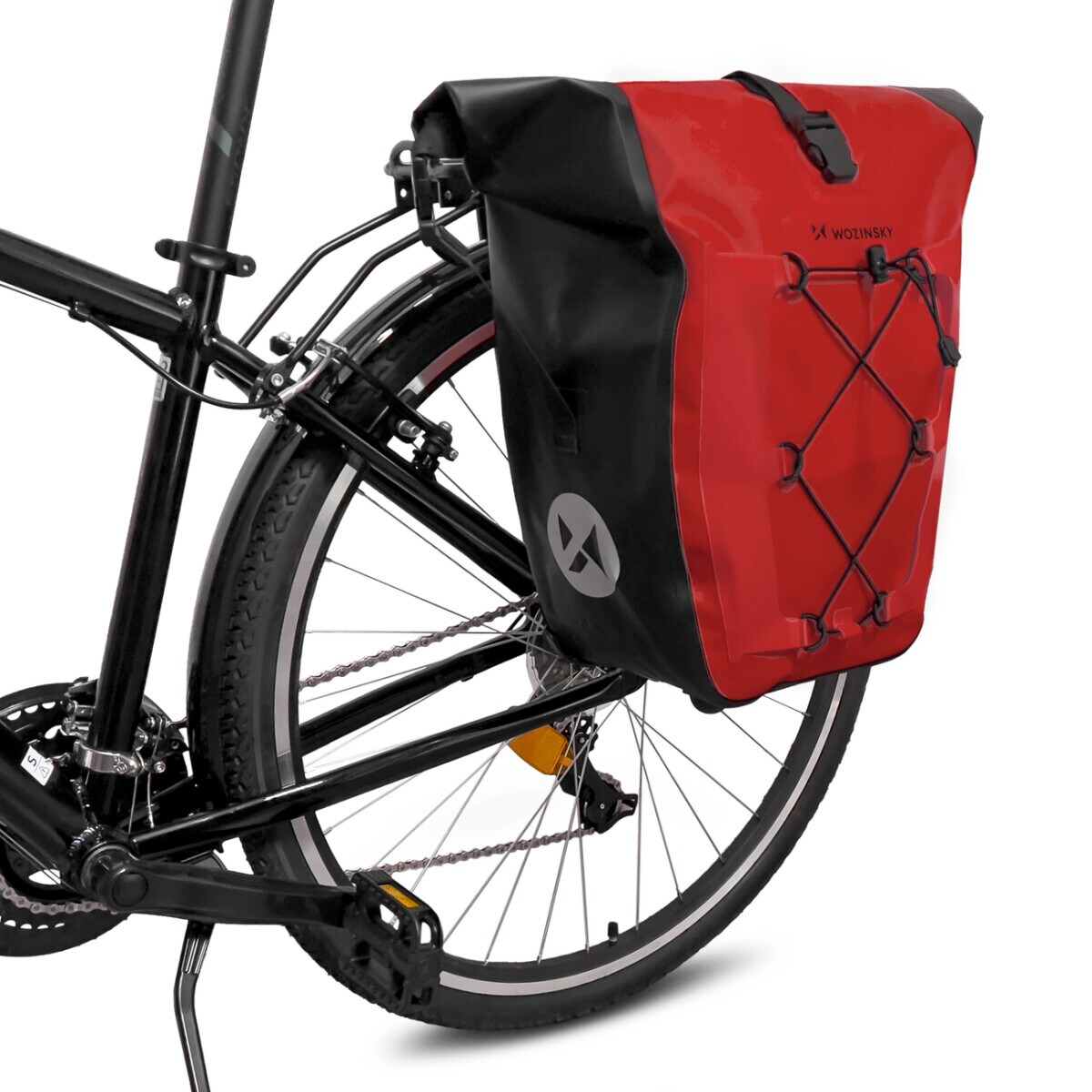 wasserdichte Fahrradtasche Kofferraumtasche Gepäcktasche 25l Rot