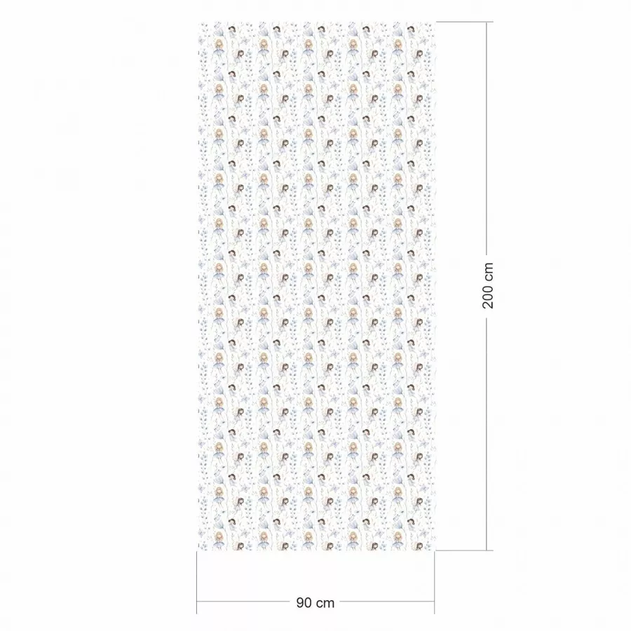 Nikima Klebefolie KF-27 selbstklebende Folie - Blumenwiese Feen bunt