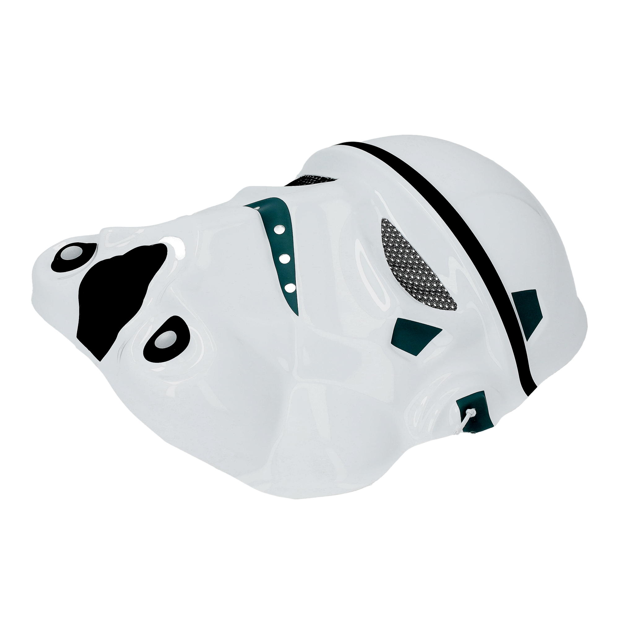 Sturmtruppler Maske Fasnachts Halbmaske Kostüm Zubehör Motto Party Accessoire Halloween Foto Requisite - Weiss