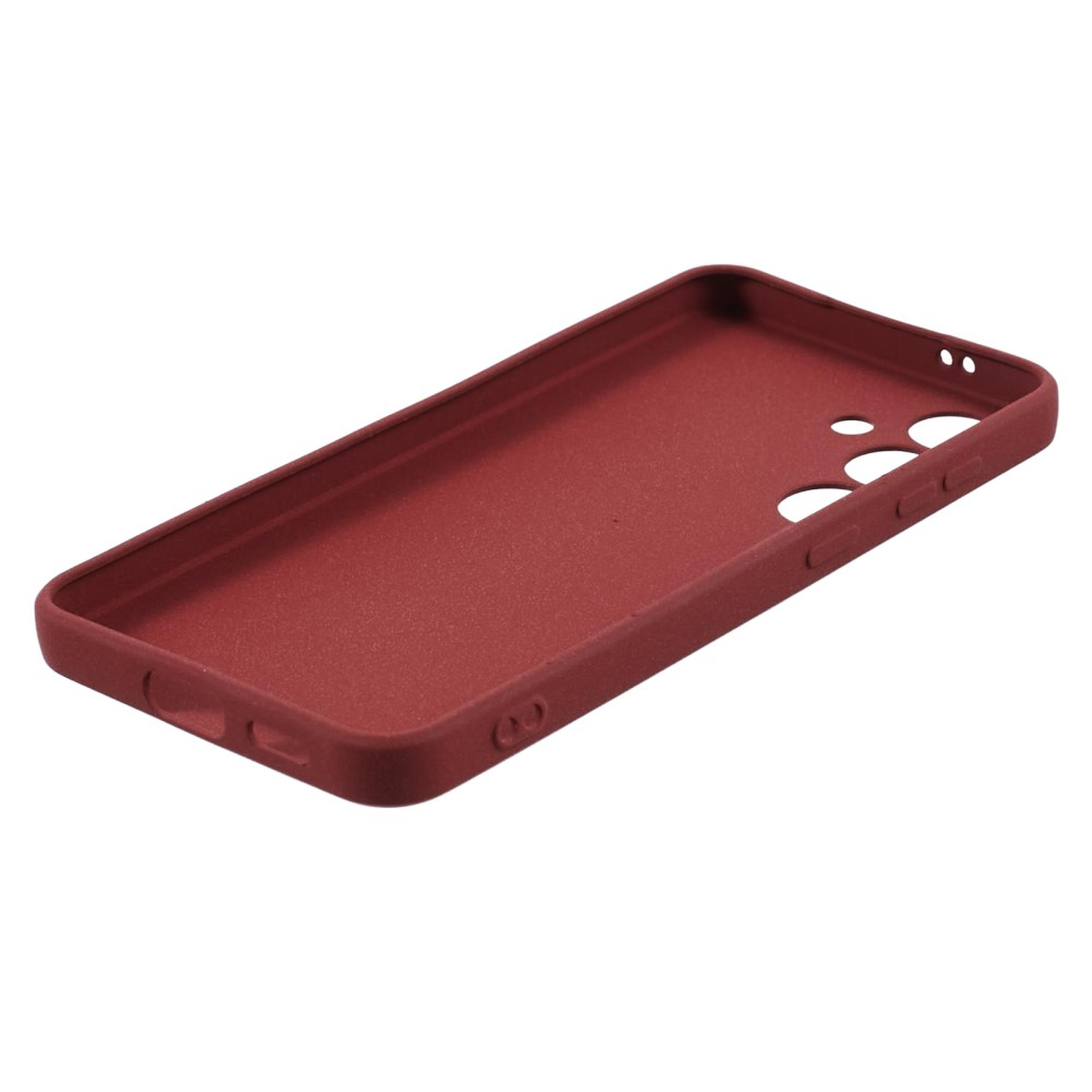 Samsung Galaxy S24 Gummi Case Hülle mit Kameraschutz - Dunkelrot