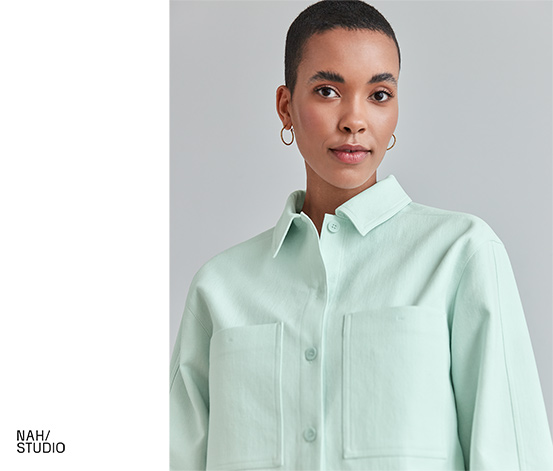 NAH/STUDIO Blusenjacke | recycelte Baumwolle