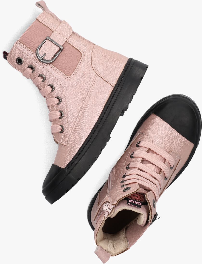 SHOESME roze shoesme veterboots sw22w030