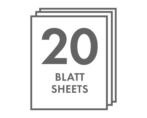 Zwart PAD zwart papier DIN A4, 250 g, 20 vel