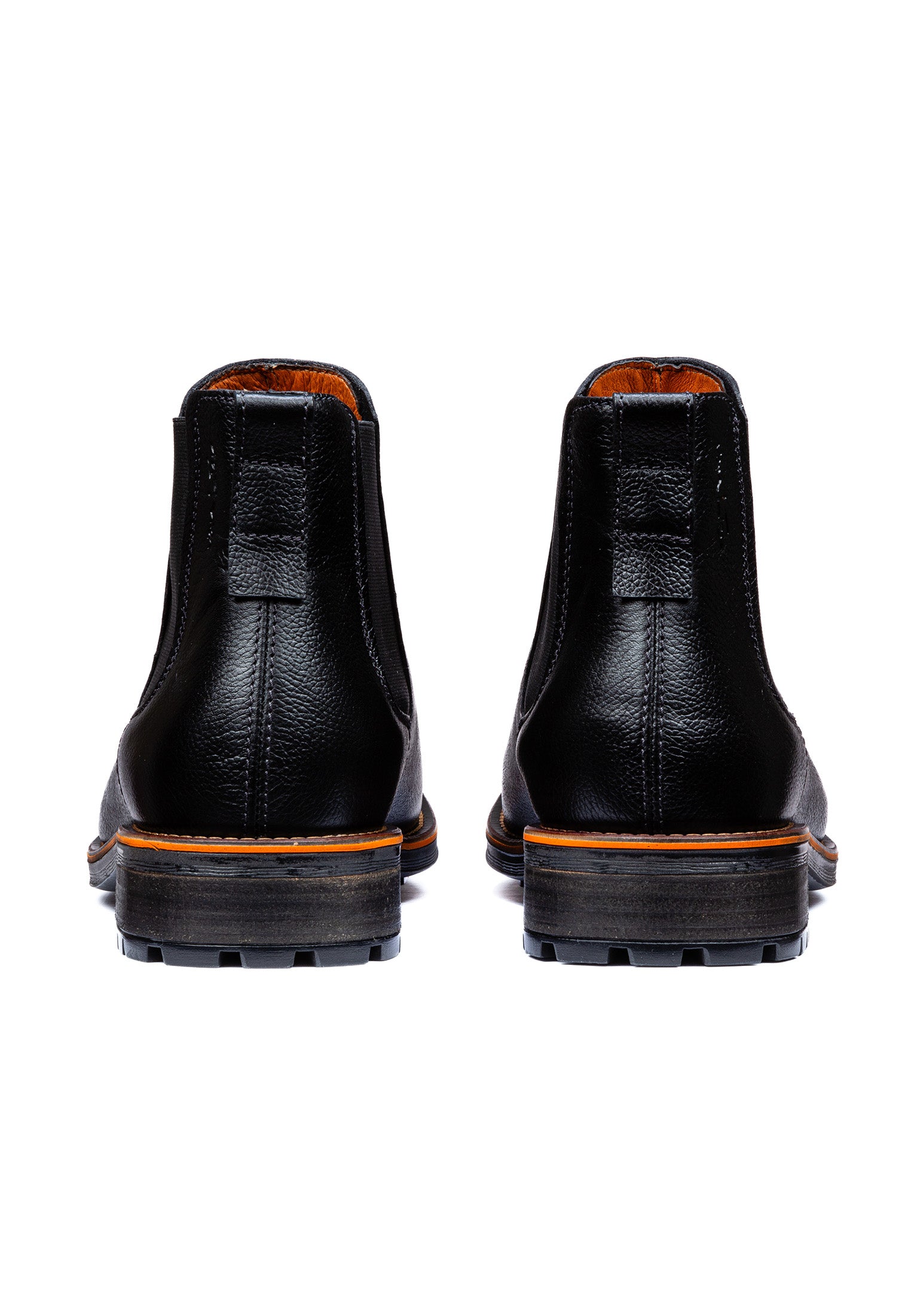Zwart gladleren Fritz Chelsea boot