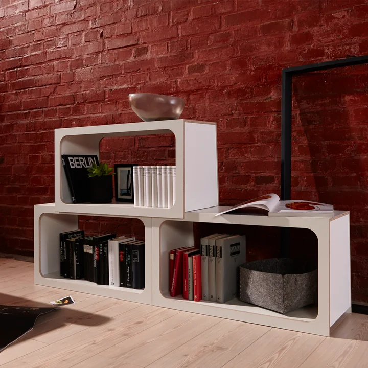 Müller Small Living - Boxit stapelbares Regalmodul, weiss
