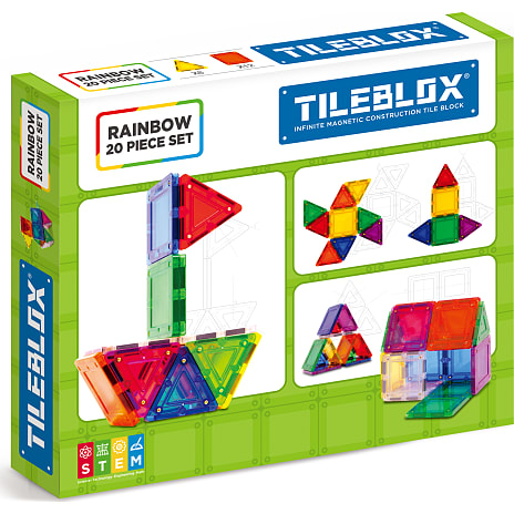 Tileblox regnbue sæt 20 dele