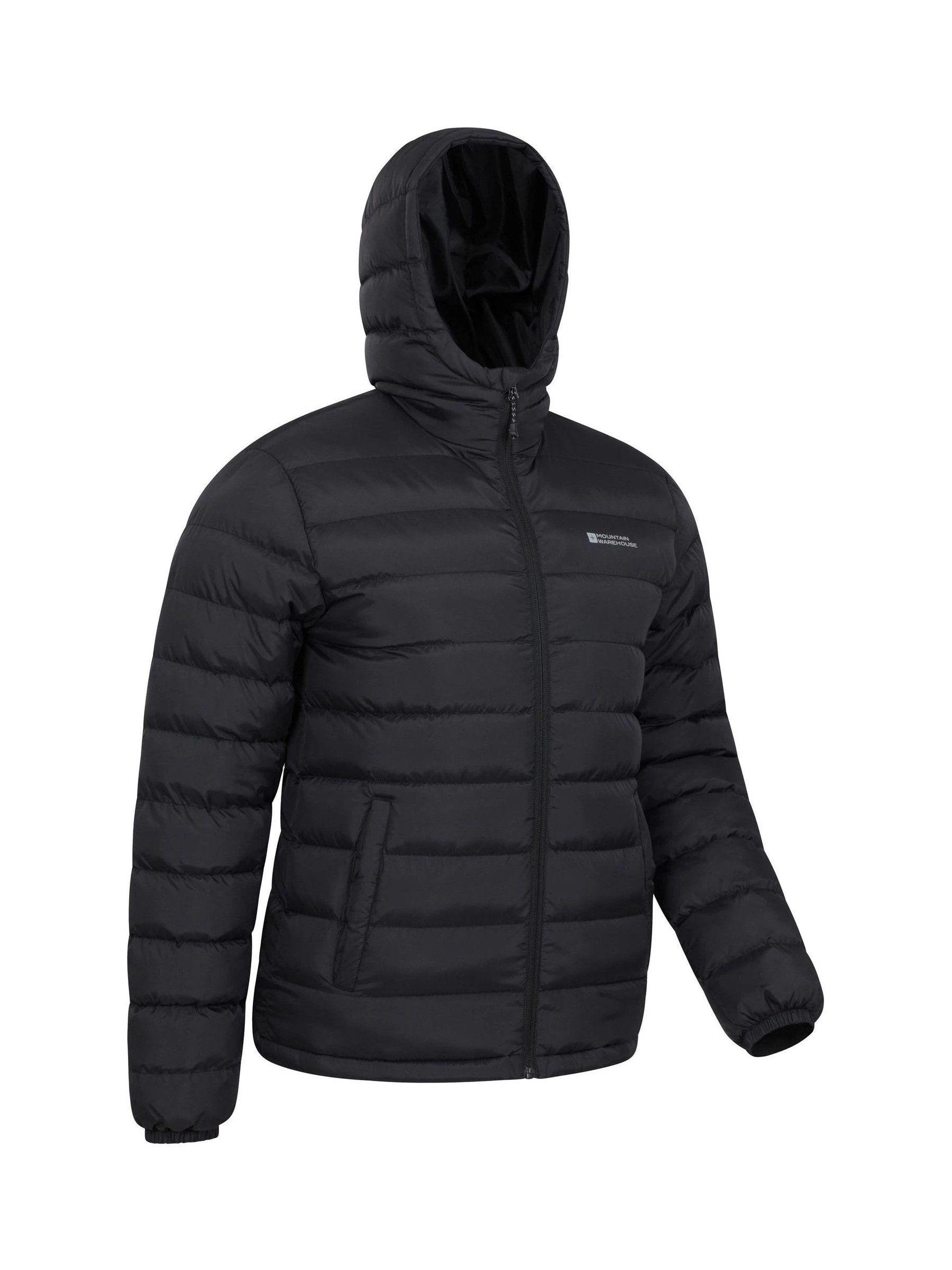 Antraciet zwart - Mountain Warehouse Seasons II Mens Water Resistant Padded Jacket