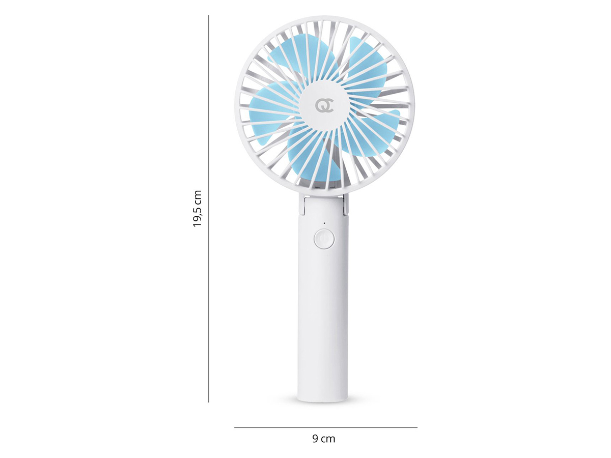 FlinQ oplaadbare handventilator - White/Blue