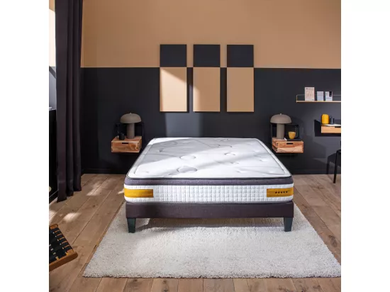BELLECOUR LITERIE | Matelas LINKOPING 140x190 cm | Mousse à mémoire de forme | Soutien Ferme