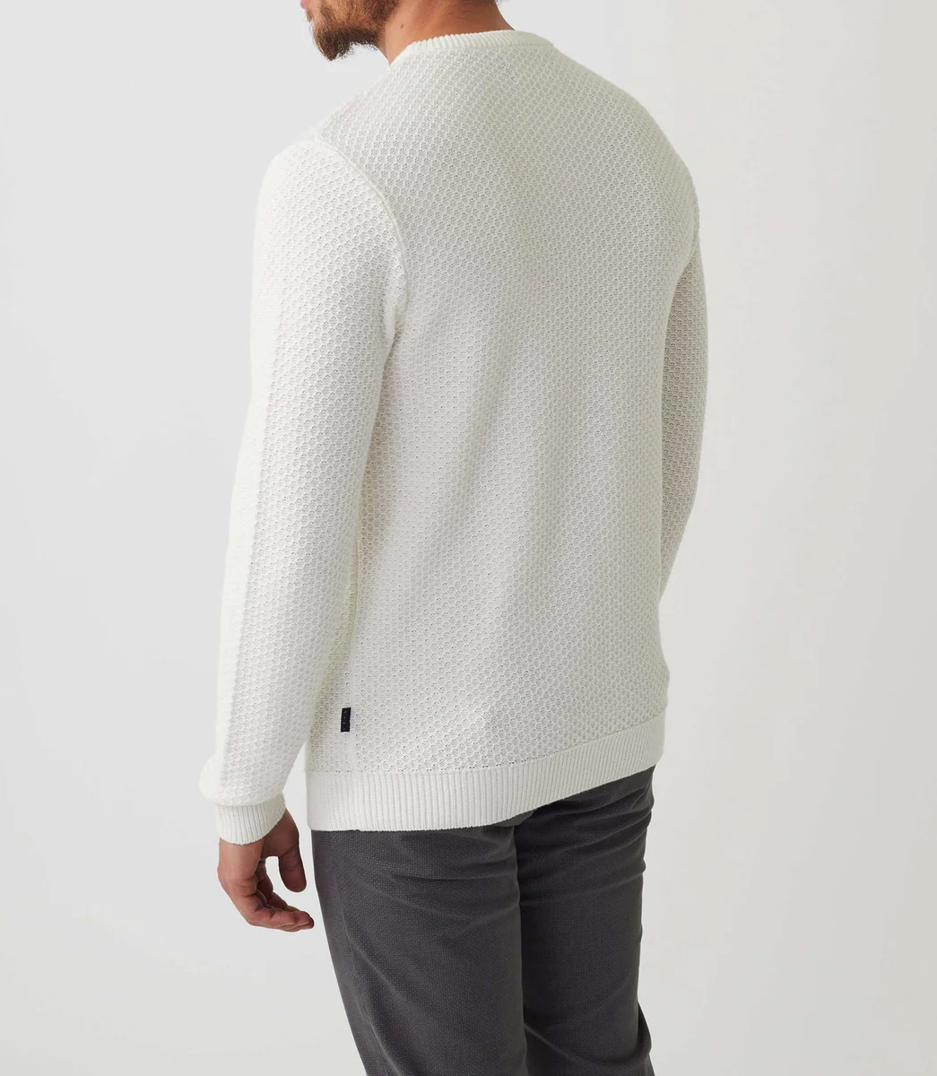 Pull col rond écru 