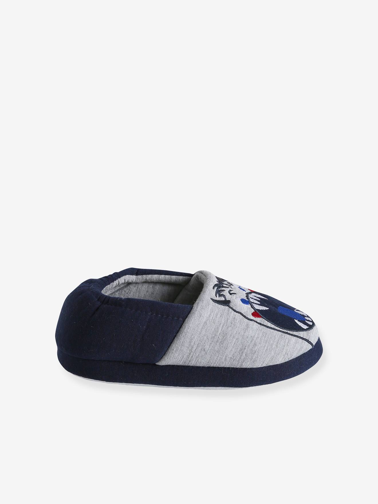 Pantufas infantis com forro de veludo 