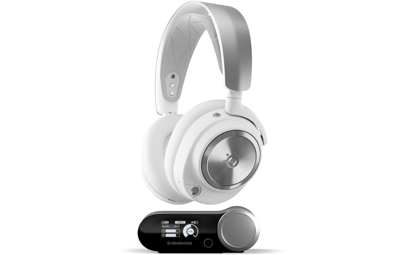 Headset Arctis Nova Pro Wireless (Xbox / PC) Weiss<br>Kabelloses Gaming-Headset mit Surround-Sound