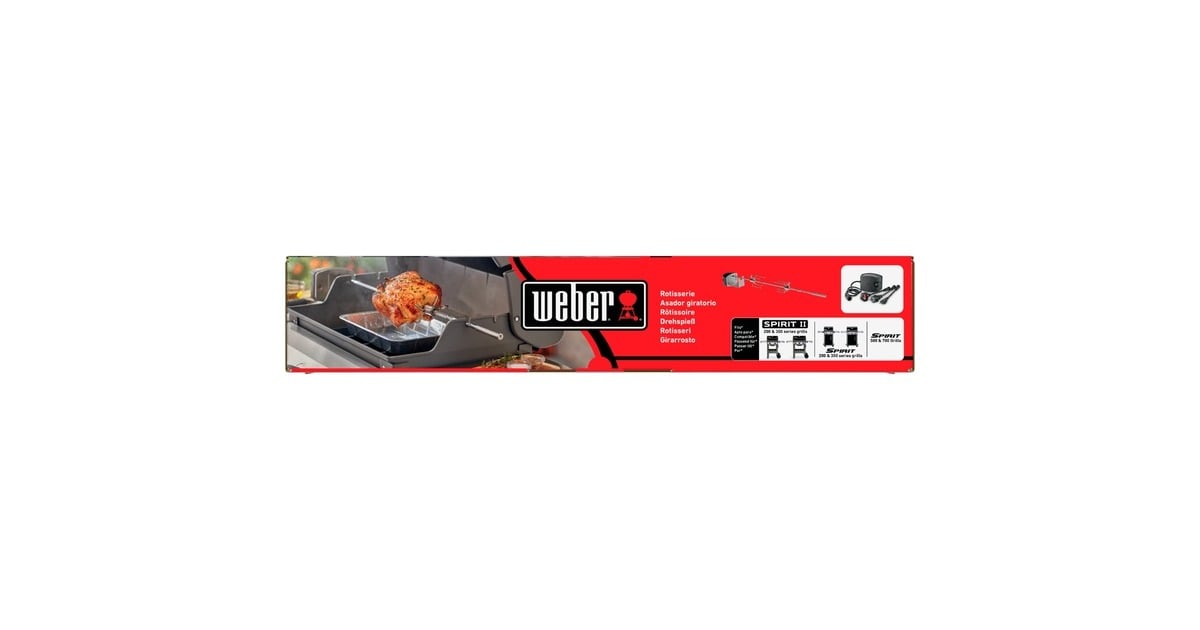 WeberBraadspit - Spirit-serie rotisserie  (Zilver/zwart)