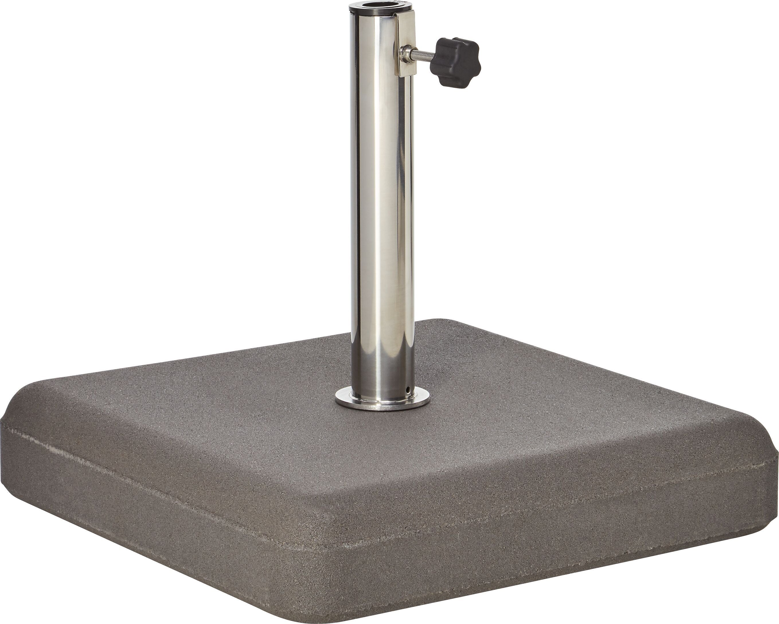 CONCRETE Schirmsockel - Betonoptik / B: 45.0 cm x T: 45.0 cm x H: 38.5 cm