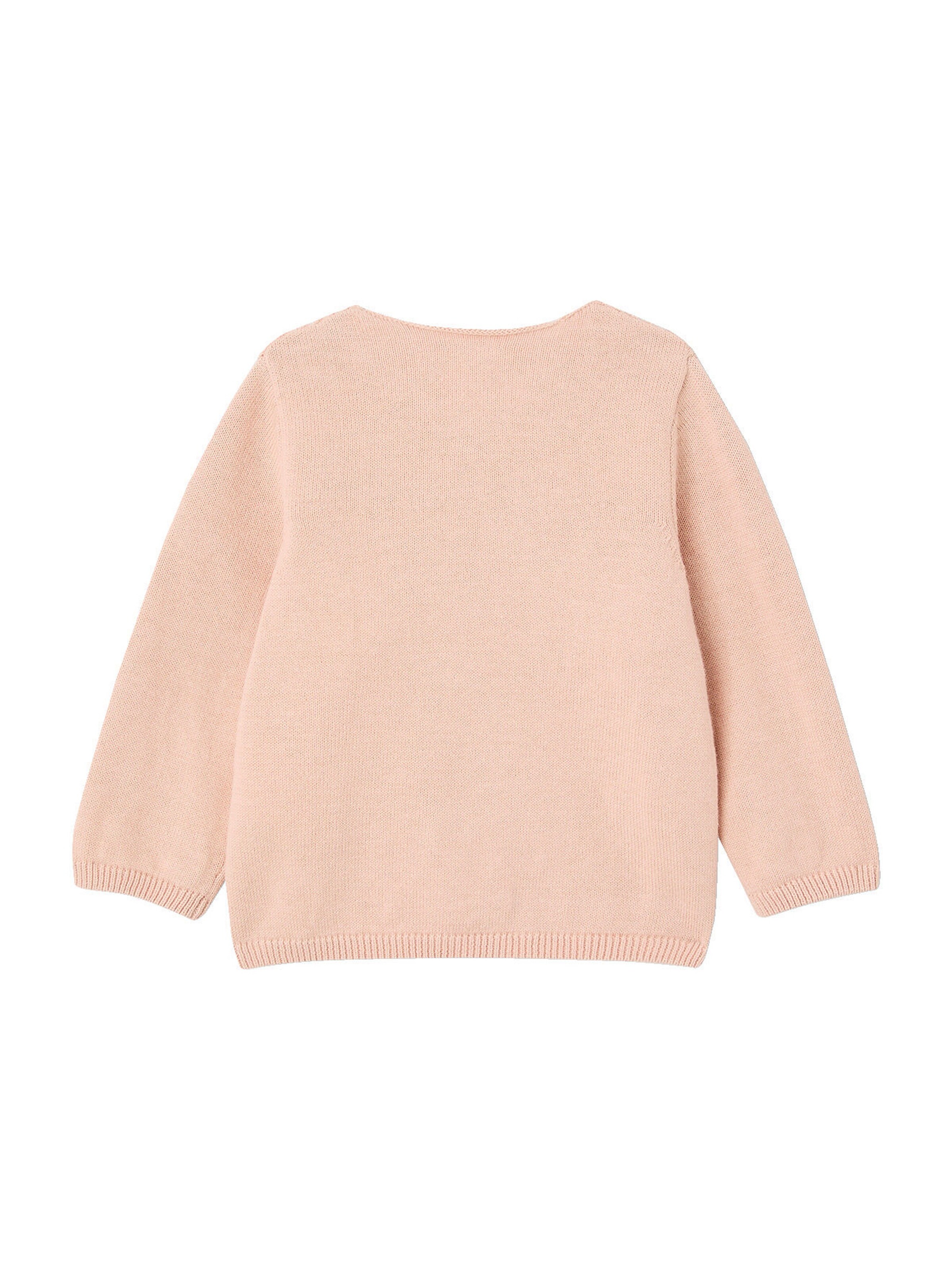 Vertbaudet Bio-Kollektion: Strickjacke für Neugeborene rosa