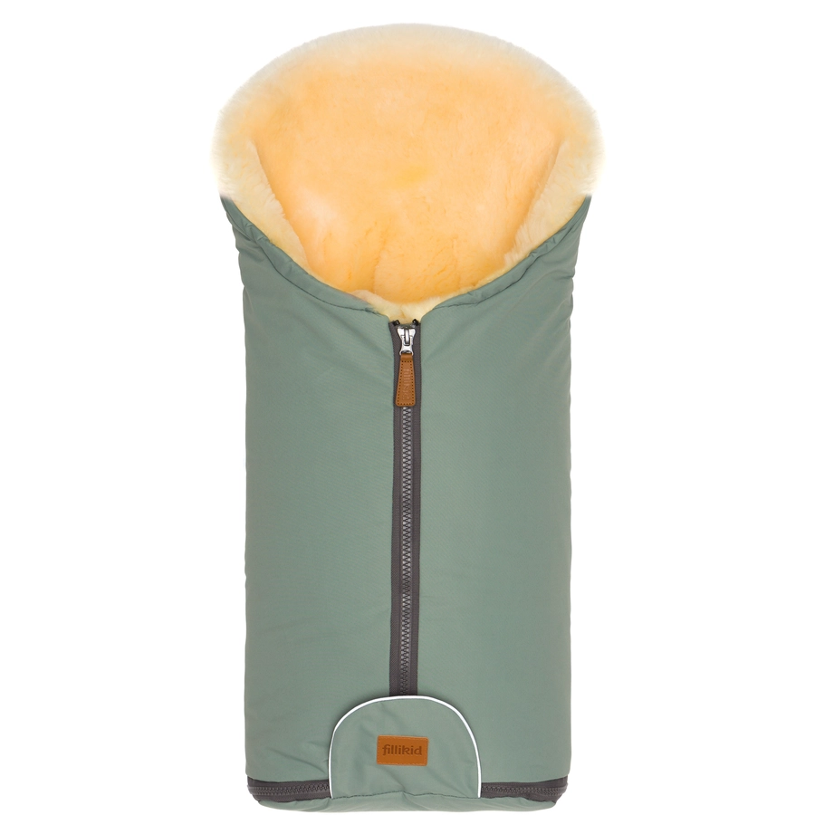 fillikid Winterfußsack Pamir Gr. 0 Echtfell Salbei