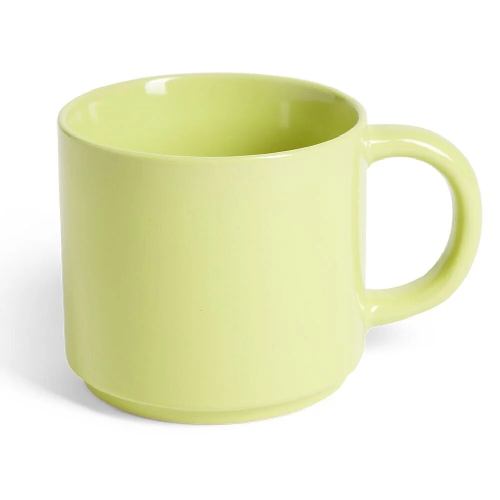 Mug grès jaune 500mL Ø9xH8cm