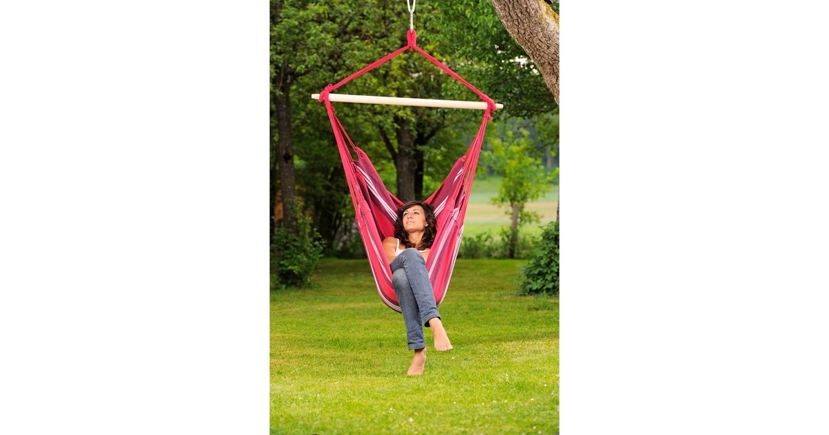 AmazonasHavanna Fuego hangstoel  (Rood)