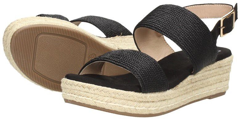 Sub55 Sandalen Touwzool zwart