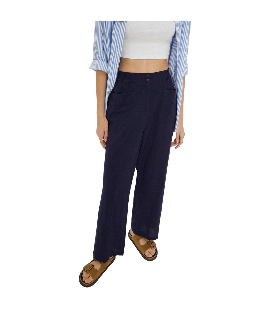 Dorothy Perkins - Pantalon - Femme (Bleu marine) - UTDP3641