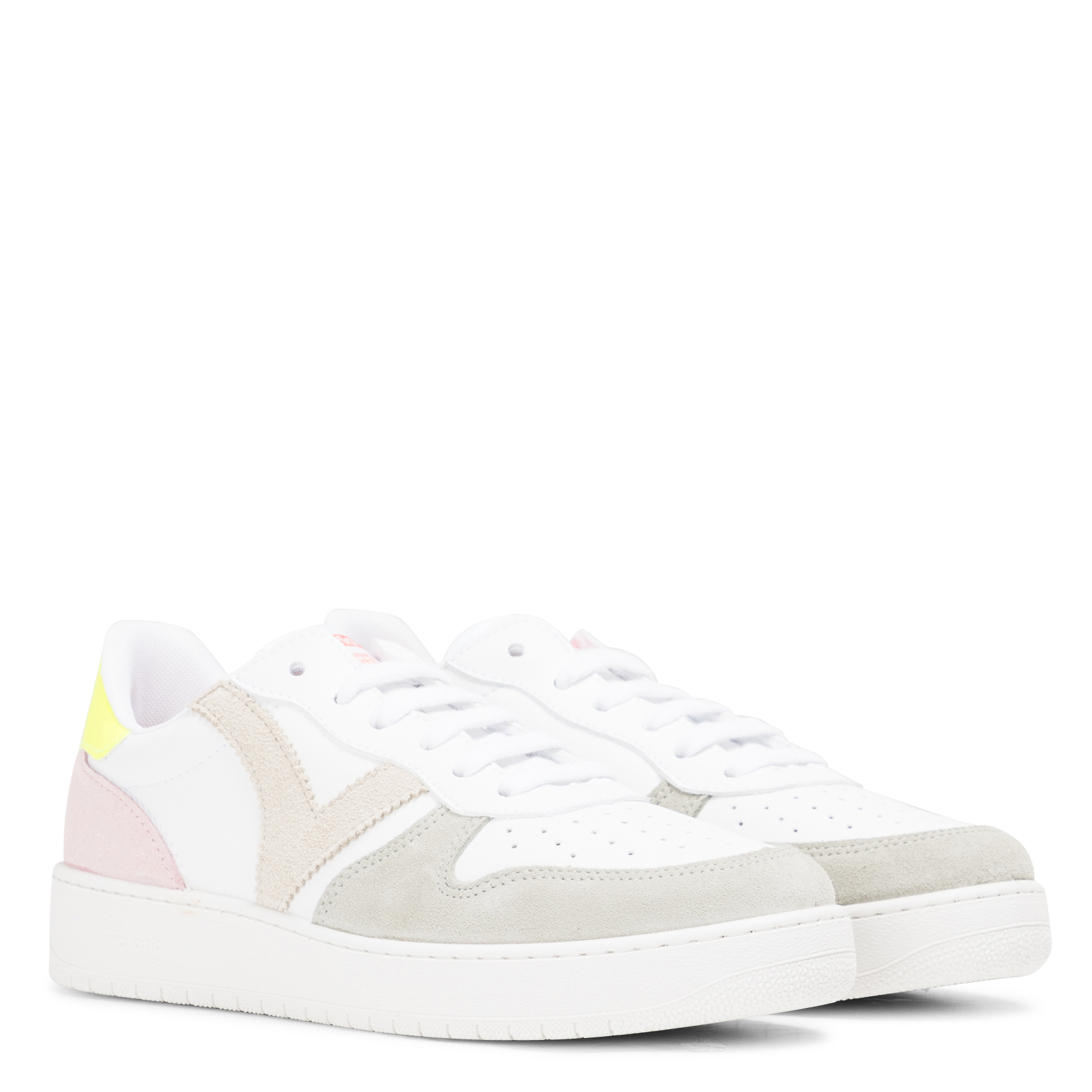 MADRID - Baskets basses aspect velours | Jaune