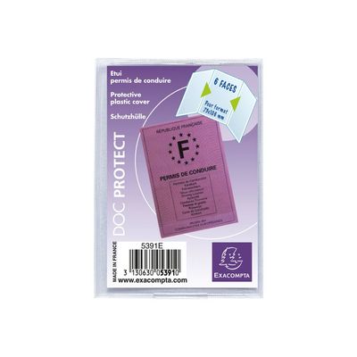 Exacompta - Pochette de protection - 73 x 107 mm - permis de conduire