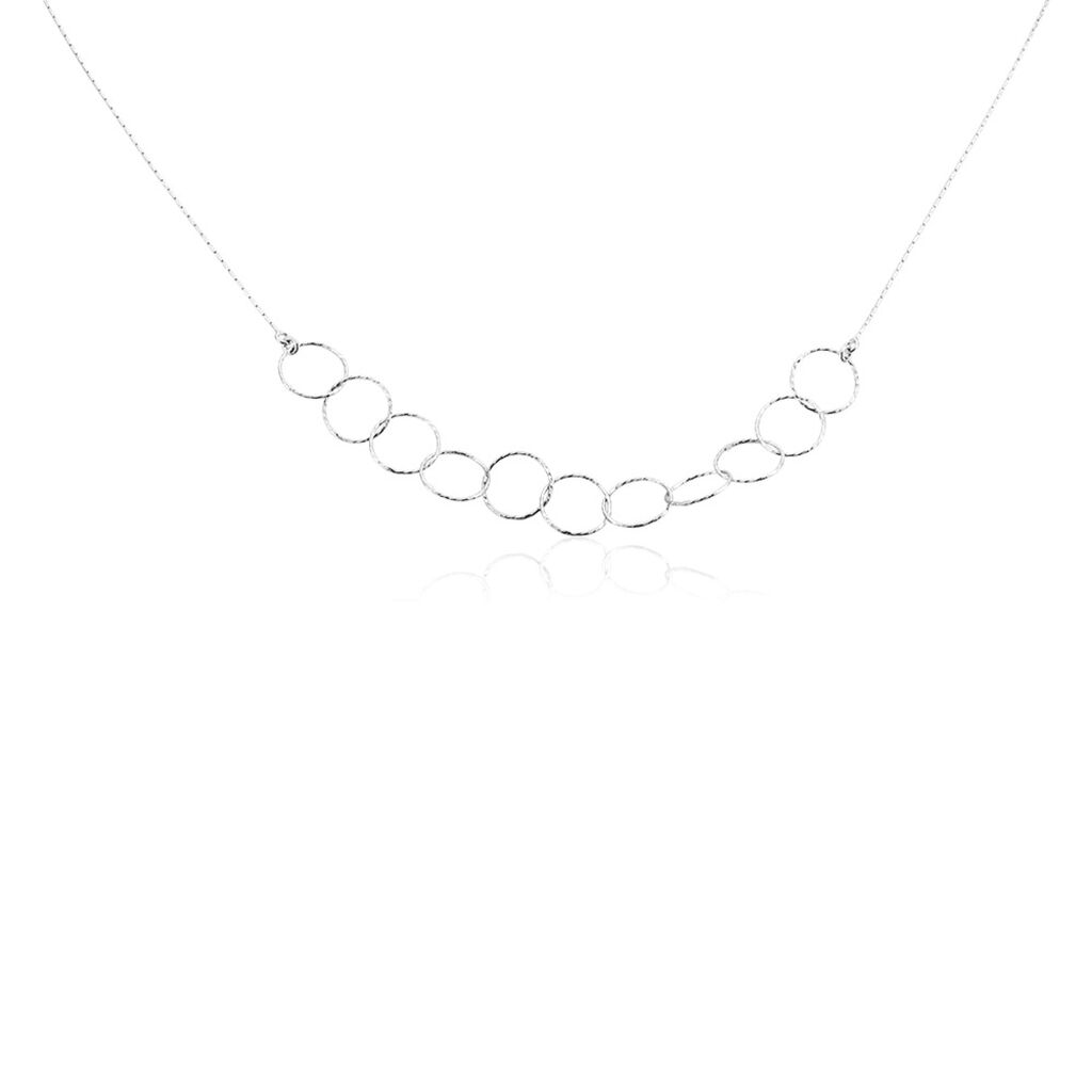 Collier Bulle Argent Blanc