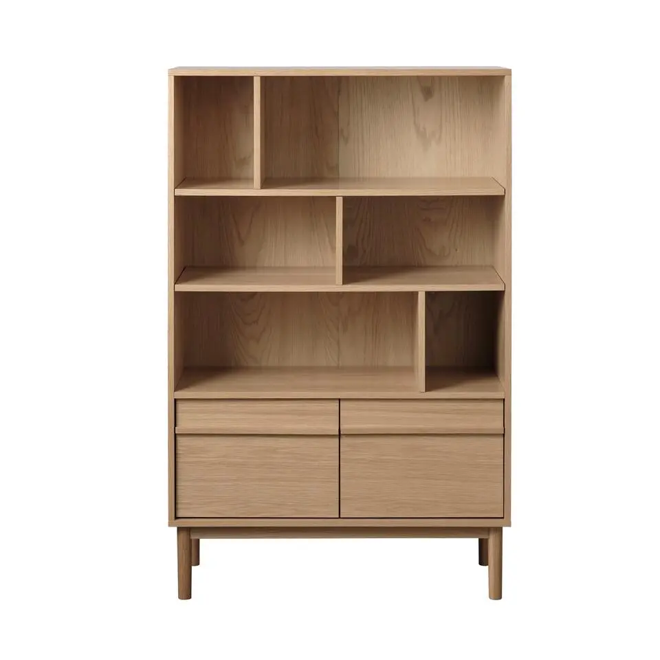 Boekenkast Ponza Naturel Eiken 140cmGiga Living