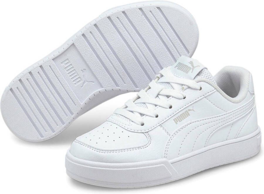 PUMA Caven Sneakers Wit Grijs Kinderen Back To School