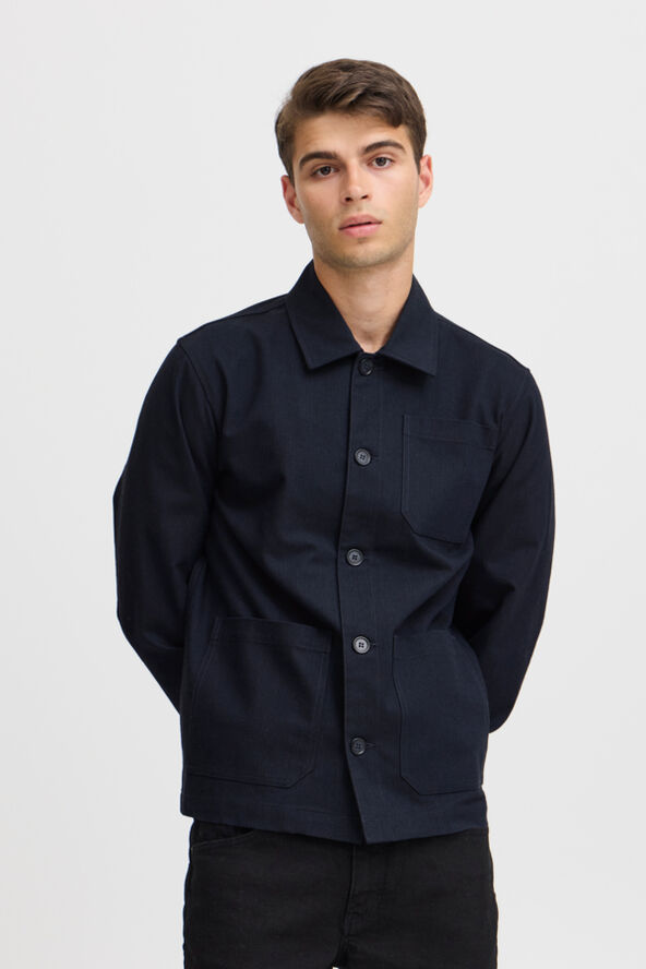 Casual Friday CFJAMIE 0154 herringbone shacket Dark navy