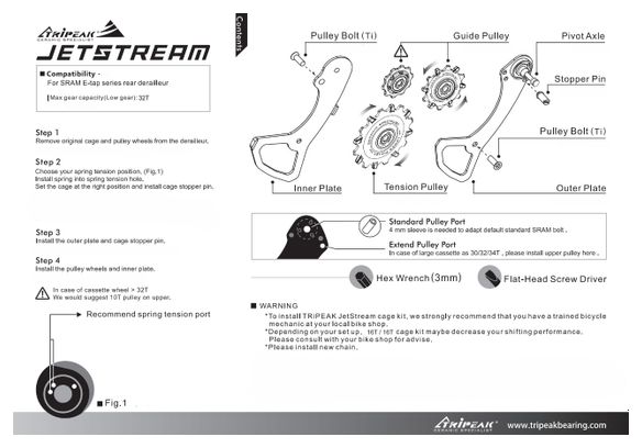 Chape Tripeak SR1216E Vert Sram