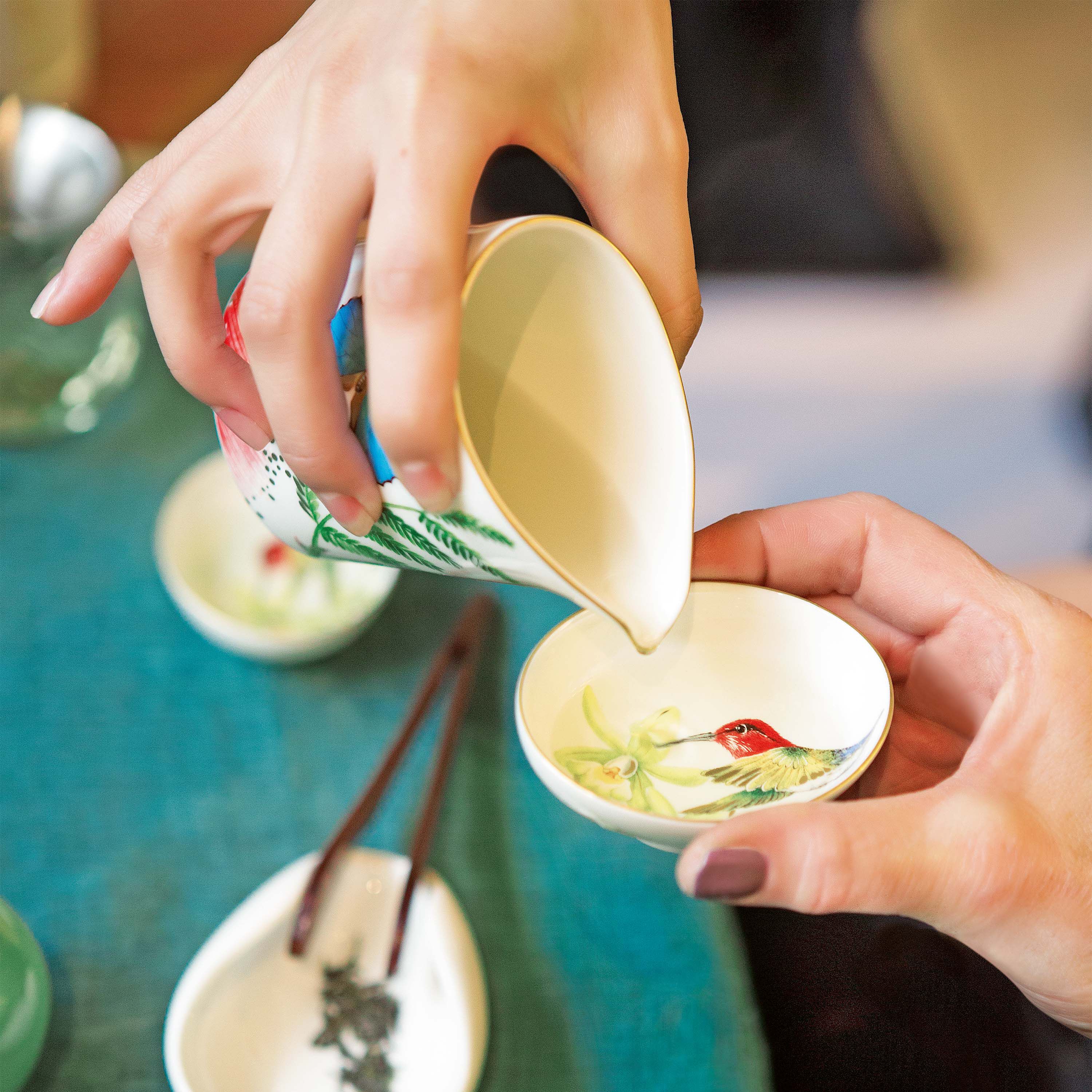 Amazonia Dipping bowl Multi-colored, 0.6 oz, Premium Bone Porcelain