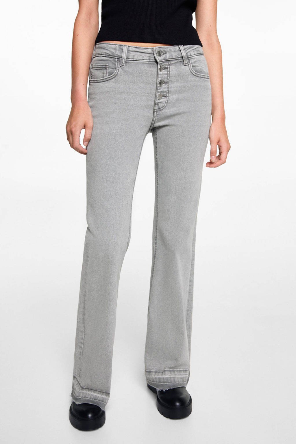 MANGO TEEN flared jeans changeant grijs
