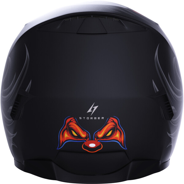 Stormer - Casque Wise Fear Noir / Blanc / Orange / Mat