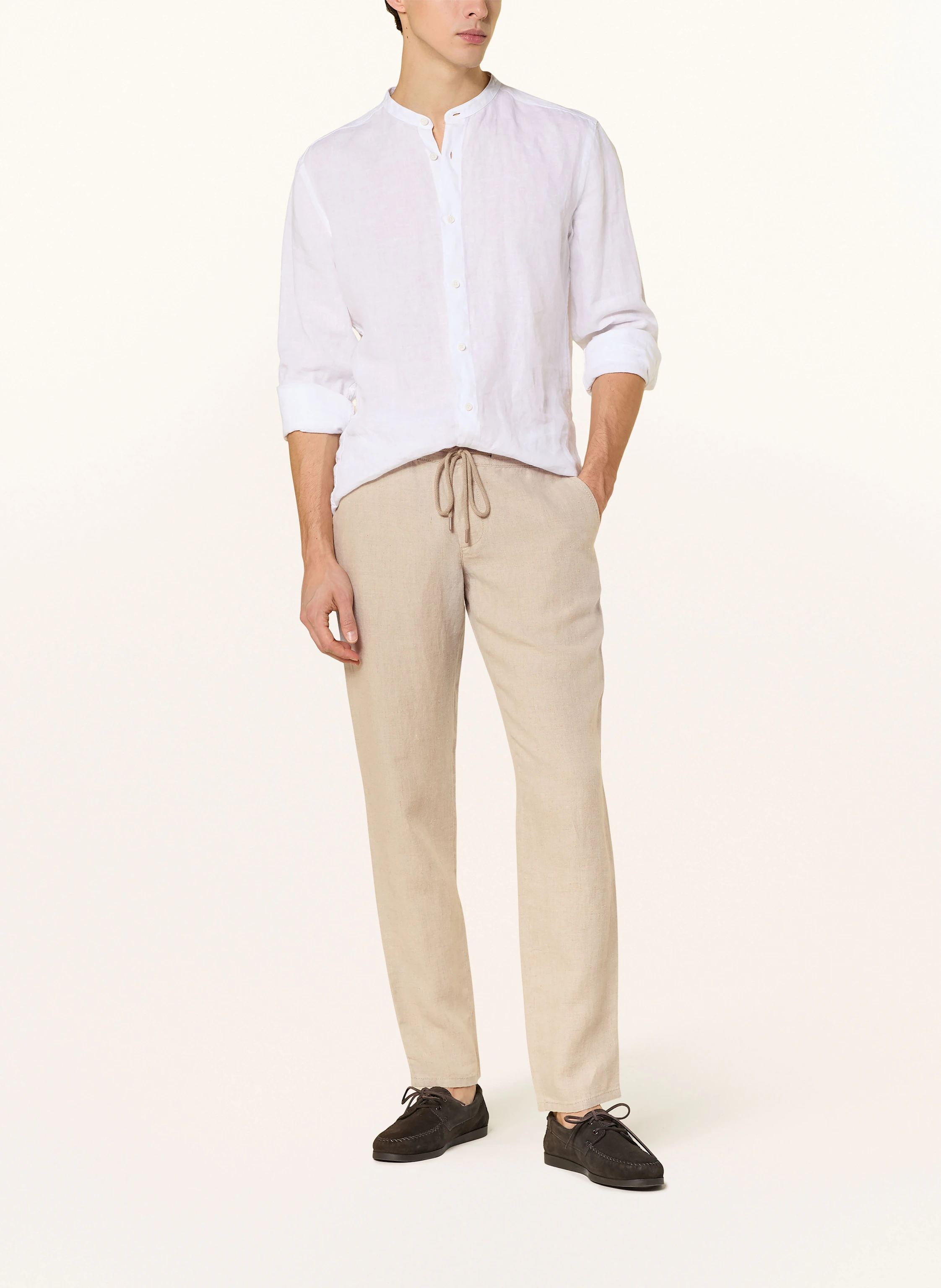 ALBERTO Leinenhose HOUSE Tapered Fit