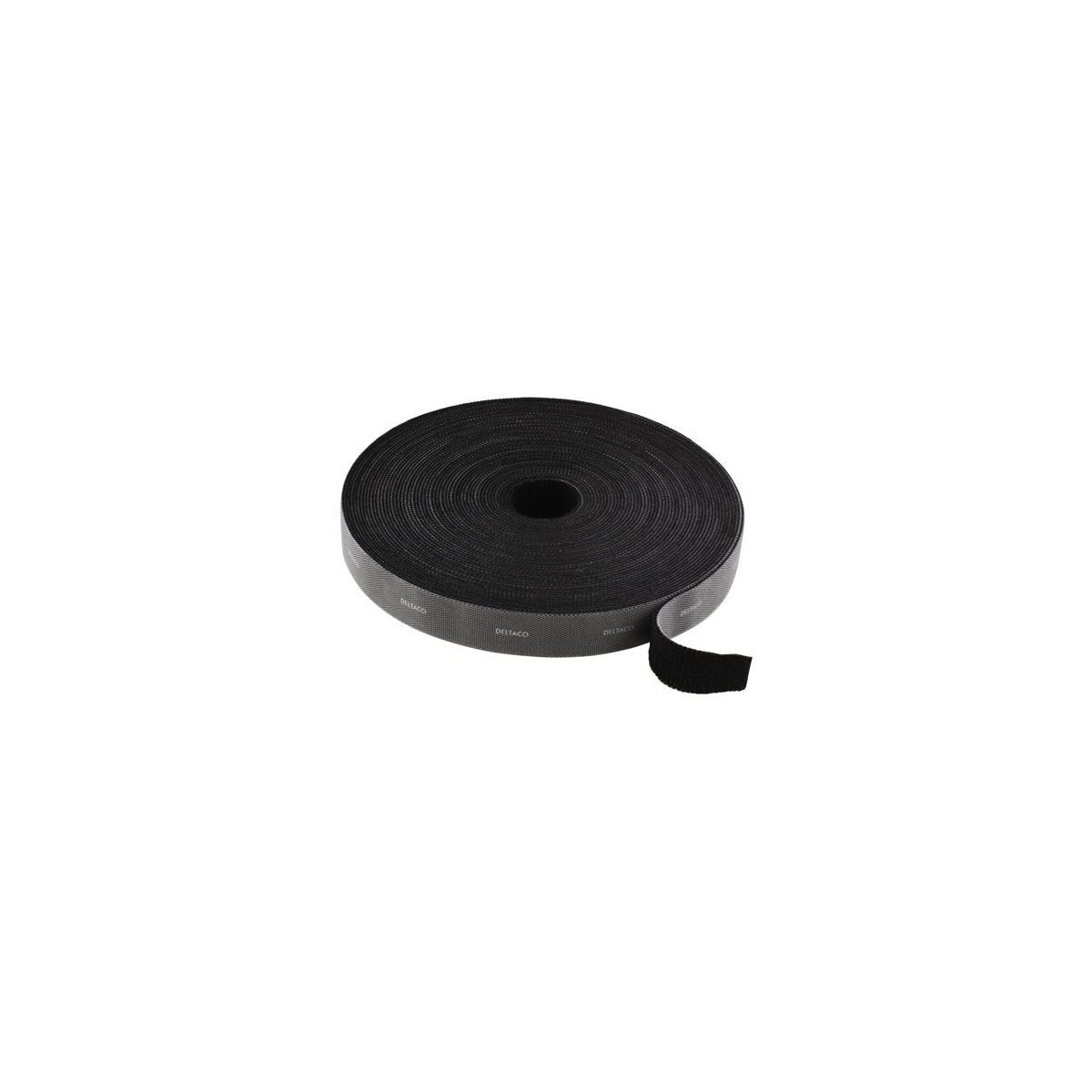Borrelås Rulle 5M Svart 20mm