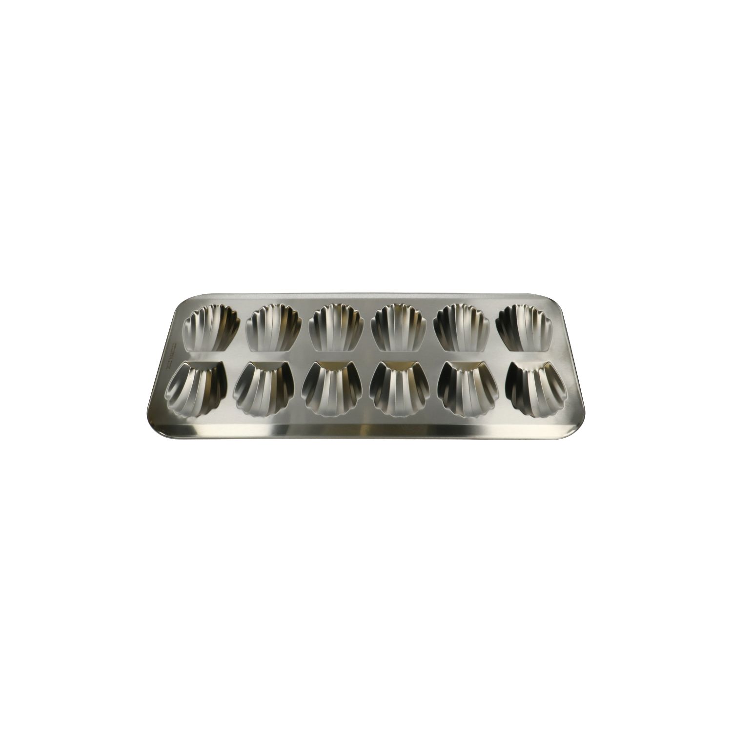 Madeleinevorm, gerecycled rvs, PFAS-vrij, 12 stuks