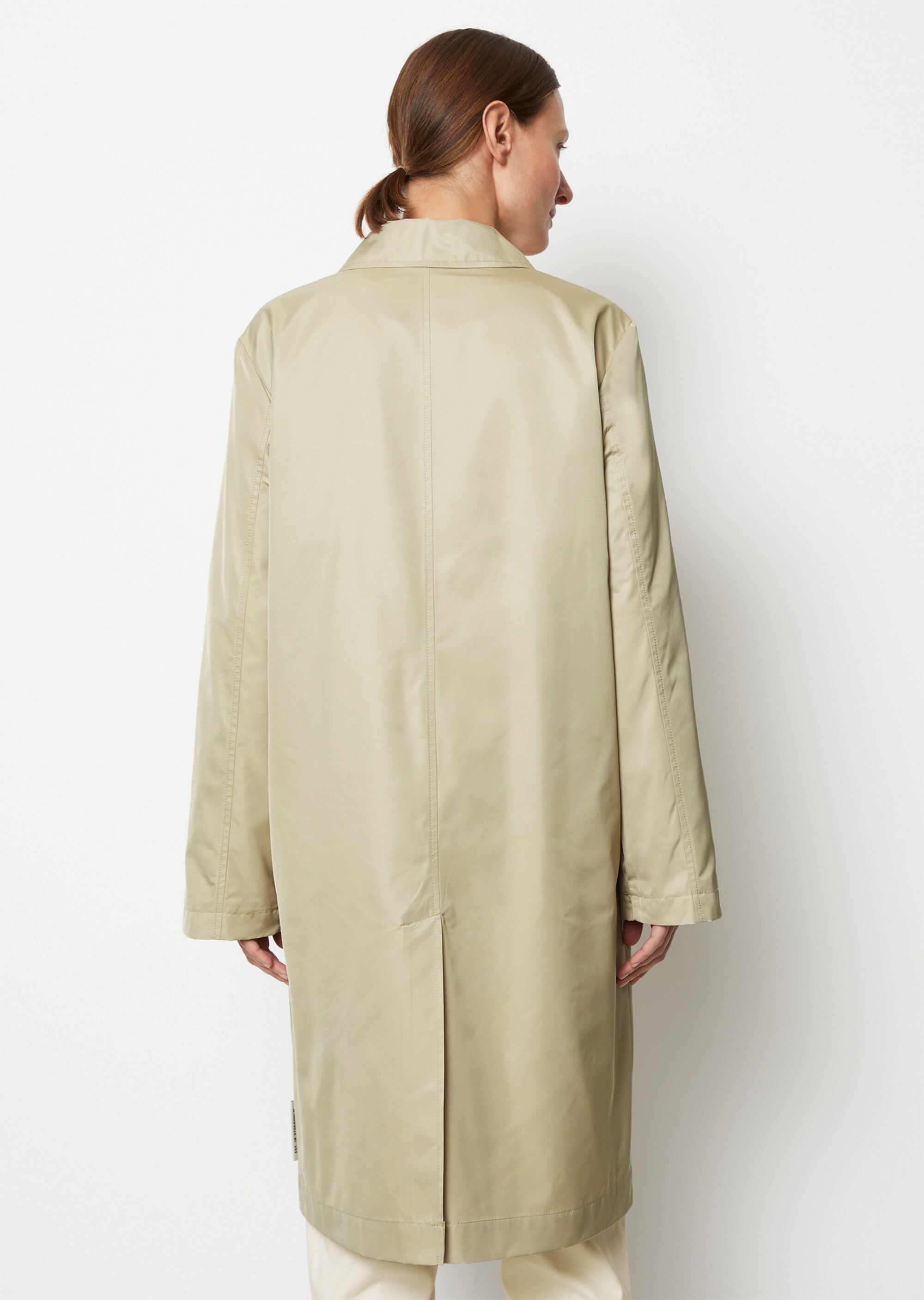 Car Coat A-Linieaus recyceltem Polyester
