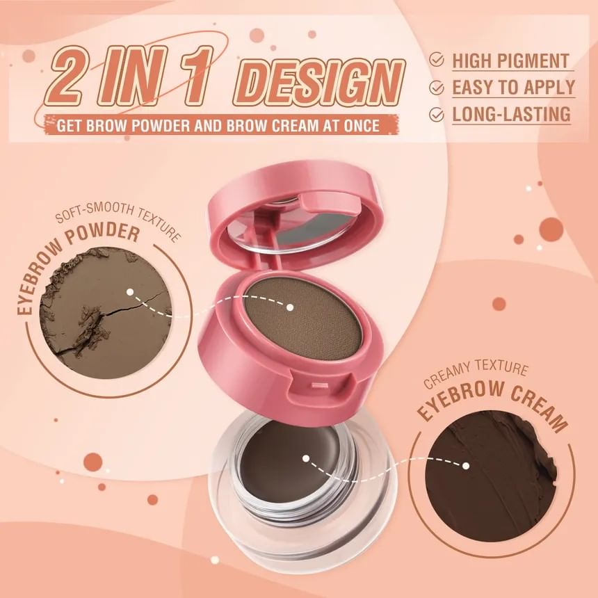 PINKFLASH - 2 in 1 Duo Effect Wenkbrauw Kit - 3 Kleuren