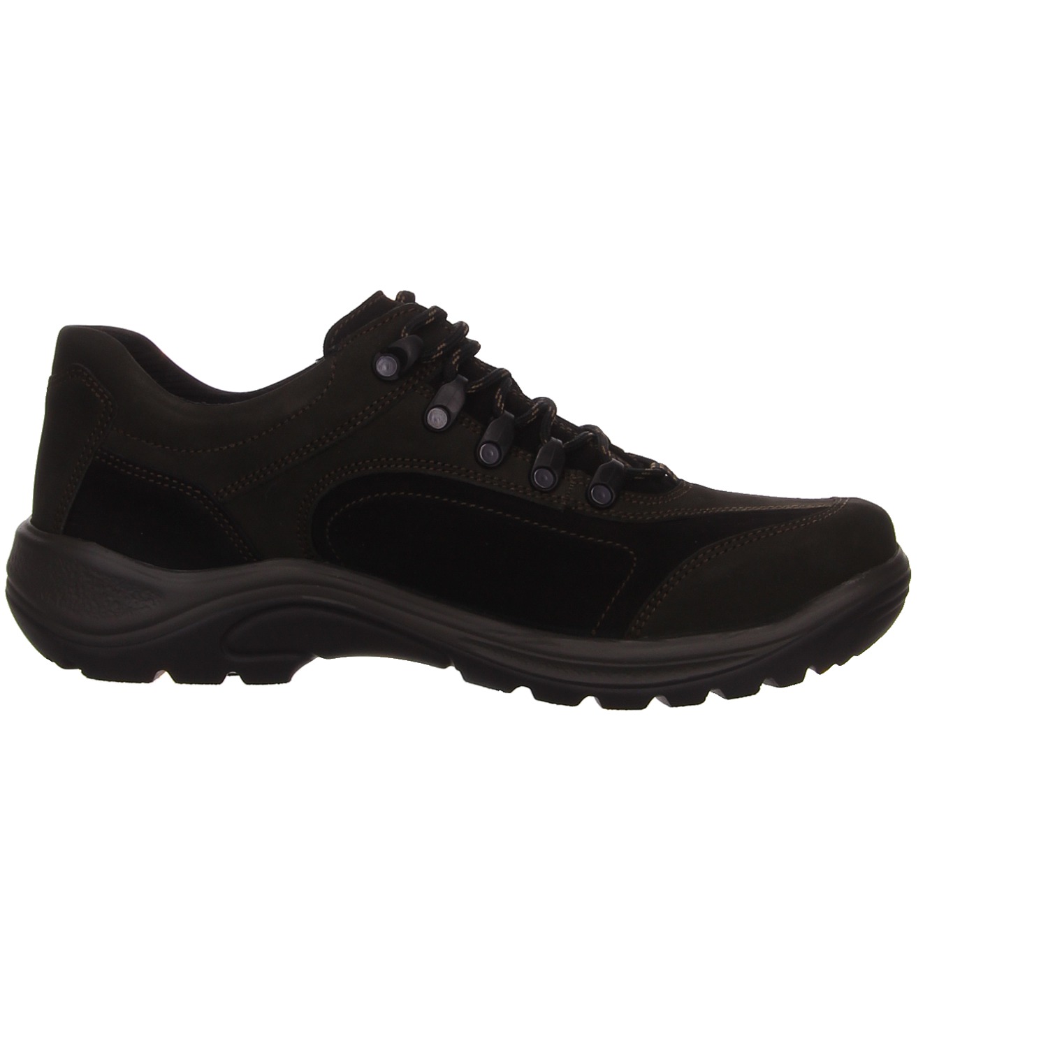 Waldläufer Schnürschuh schwarz schwarz