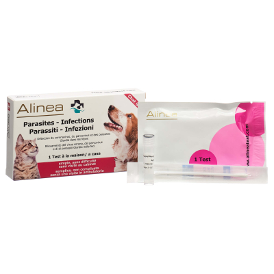 Alinea Heimtest Parasiten/Infektionen bei Katzen 1Test