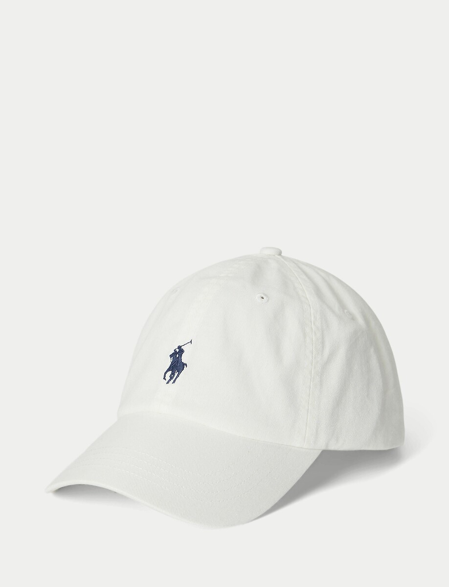 POLO RALPH LAUREN<br>Boné de beisebol em algodão, chino